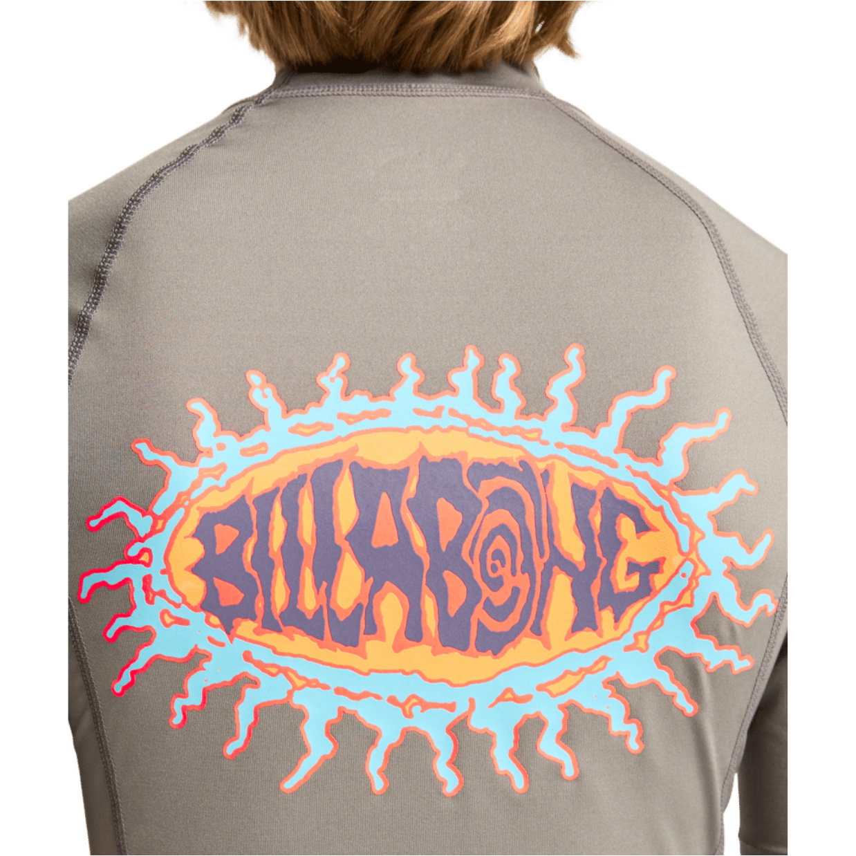 2026 Billabong Junior Re Issue Short Sleeve Rash Vest EBBWR03009 - Pewter